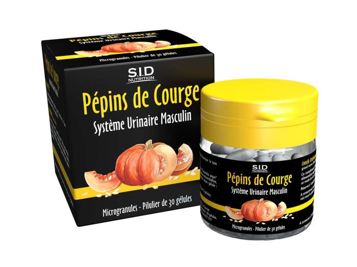 Pépins de courge système urinaire